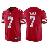 Men & Women & Youth San Francisco 49ers #7 Charvarius Ward Red Vapor Untouchable Limited Stitched Jersey,baseball caps,new era cap wholesale,wholesale hats